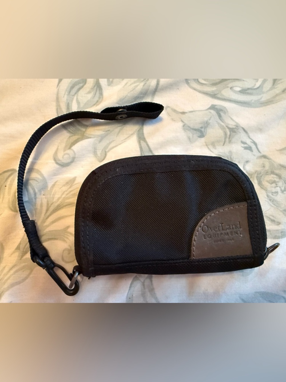 Overland Equipment Black Nylon Wristlet Wallet with Strap